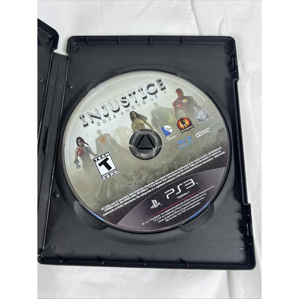 Injustice Gods Among Us (PlayStation 3 PS3) - DISC ONLY Cleaned/Tested